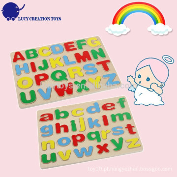 Crianças educacionais DIY Wooden Alphabet Puzzle Toy